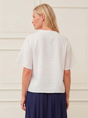 I SAY Pearl s/s Blouse Blouses 100 White