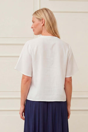 I SAY Pearl s/s Blouse Blouses 100 White