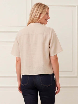I SAY Pearl s/s Blouse Blouses 112 Sand