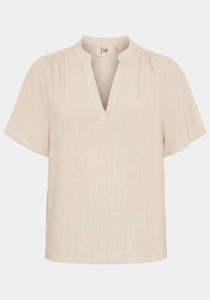 I SAY Pearl s/s Blouse Blouses 112 Sand