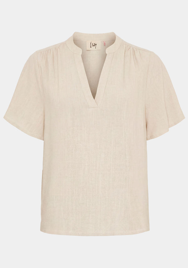 I SAY Pearl s/s Blouse Blouses 112 Sand