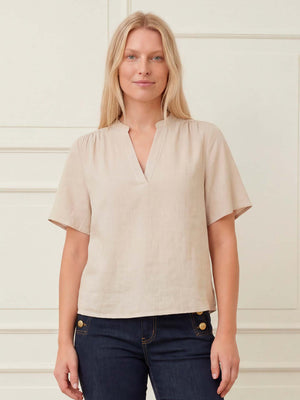I SAY Pearl s/s Blouse Blouses 112 Sand
