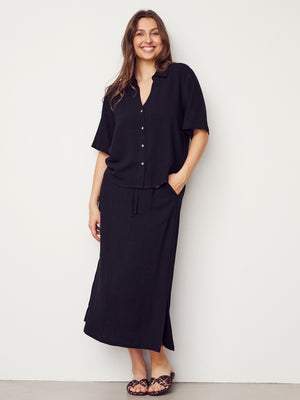 I SAY Pearl s/s Shirt Shirts 900 Black