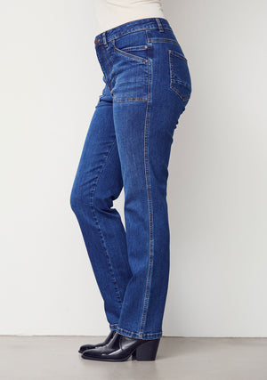 I SAY Portofino Straight Jeans Pants M90 Darker Classic Wash