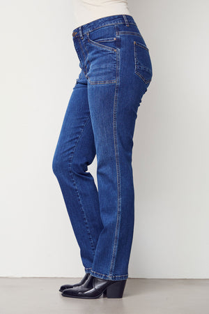 I SAY Portofino Straight Jeans Pants M90 Darker Classic Wash
