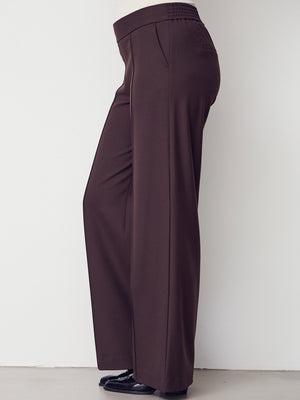 I SAY Rimini Wide Pant Pants 356 Dark brown