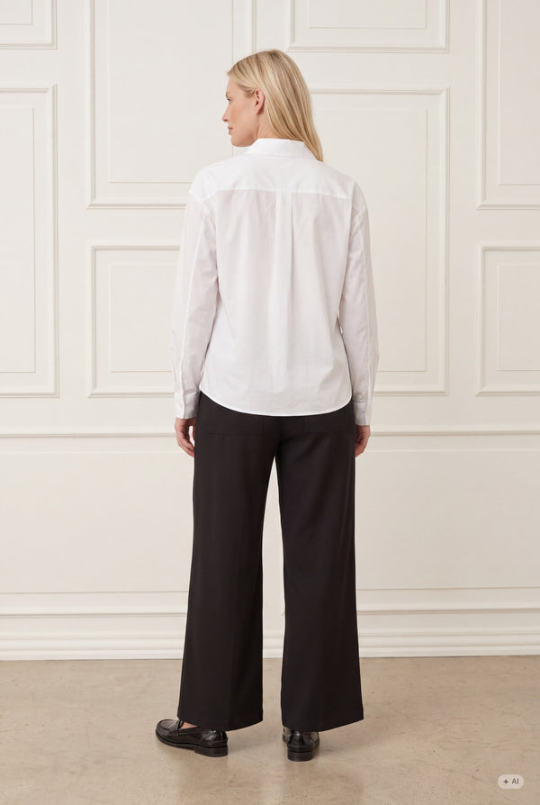 I SAY Sigga Basic Shirt Shirts 100 White