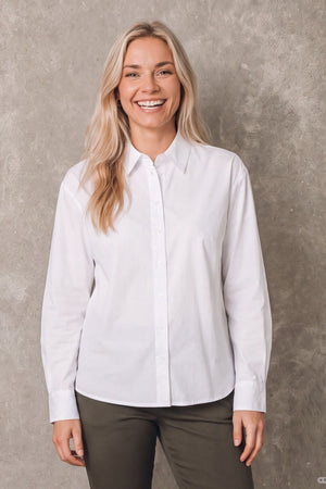 I SAY Sigga Basic Shirt Shirts 100 White
