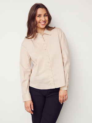 I SAY Sigga Basic Shirt Shirts 112 Sand