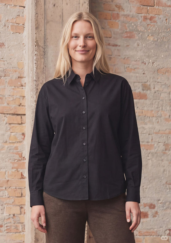 I SAY Sigga Basic Shirt Shirts 900 Black