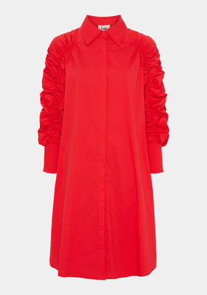 I SAY Sigga Deco Dress Dresses 432 Fresh Red