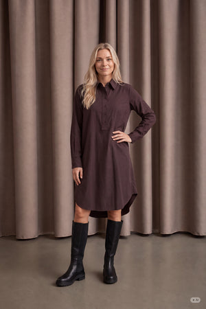 I SAY Sigga Dress Dresses 356 Dark brown