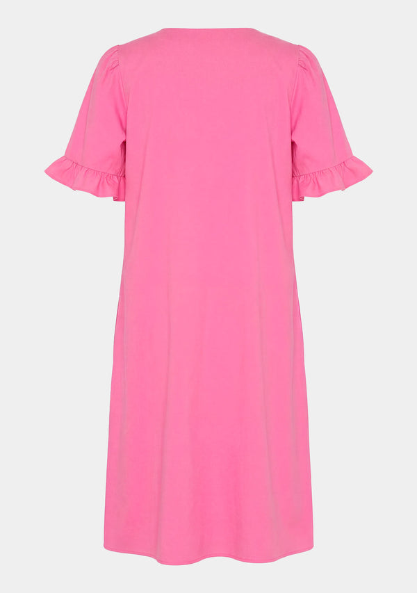 I SAY Sigga Flounce Dress Dresses 550 Fresh Pink