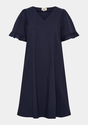 I SAY Sigga Flounce Dress Dresses 640 Navy