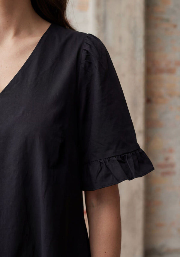 I SAY Sigga Flounce Dress Dresses 900 Black