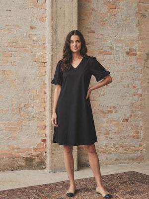 I SAY Sigga Flounce Dress Dresses 900 Black
