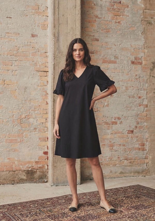 I SAY Sigga Flounce Dress Dresses 900 Black