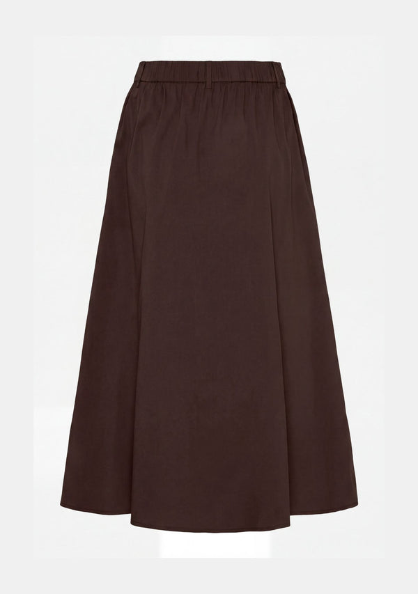 I SAY Sigga Long Skirt Skirts 356 Dark brown