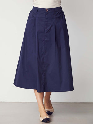 I SAY Sigga Long Skirt Skirts 640 Navy