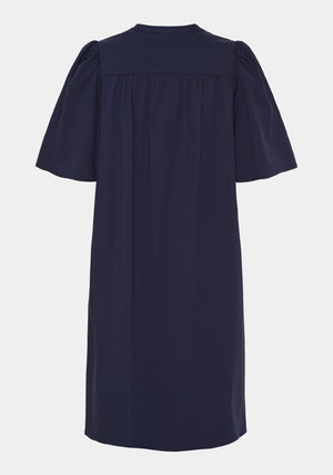 I SAY Sigga Poplin Dress Dresses 640 Navy