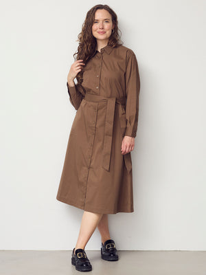 I SAY Sigga Shirt Dress Dresses 391 Cafe Latte