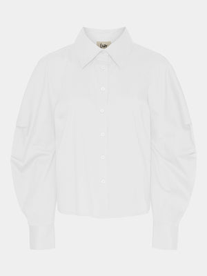 I SAY Sigga Sleeve Shirt Shirts 100 White