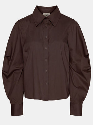 I SAY Sigga Sleeve Shirt Shirts 356 Dark brown