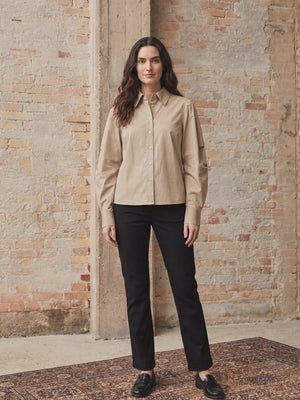 I SAY Sigga Sleeve Shirt Shirts 366 Light Taupe