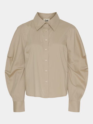 I SAY Sigga Sleeve Shirt Shirts 366 Light Taupe