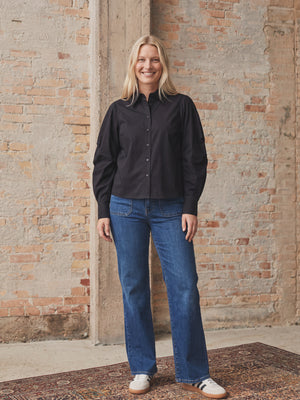 I SAY Sigga Sleeve Shirt Shirts 900 Black