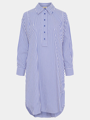 I SAY Sigga Striped Dress Dresses N17 Jeans Blue Stripe