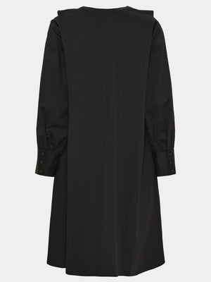 I SAY Sigga V-Flounce Dress Dresses 900 Black