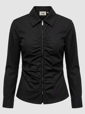 I SAY Sigga Zip Shirt Shirts 900 Black