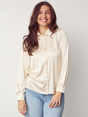 I SAY Steff Basic Shirt Shirts 112 Sand