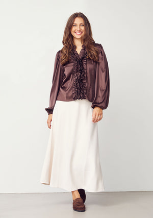 I SAY Steff Blouse Blouses 356 Dark brown