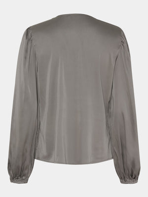 I SAY Steff Flounce Blouse Blouses 911 Grey