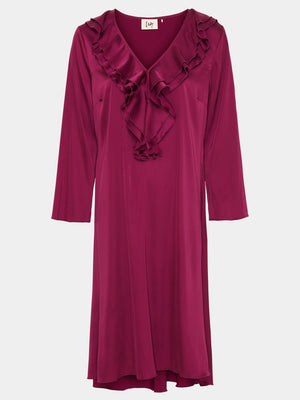 I SAY Steff Flounce Dress Dresses 461 Rhododendron