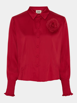 I SAY Steff Shirt Jacket Shirts 404 Red