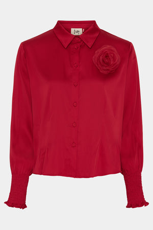 I SAY Steff Shirt Jacket Shirts 404 Red