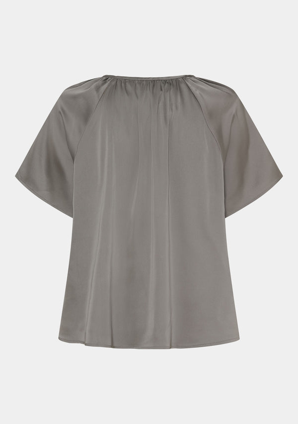 I SAY 	Steff s/s Blouse Blouses 911 Grey