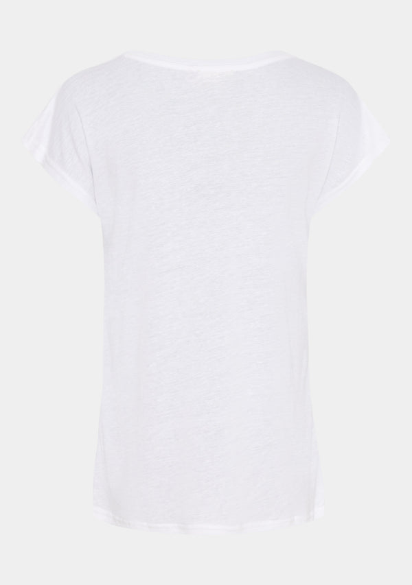I SAY Tess V-Neck T-Shirt T-Shirts 101 Broken White