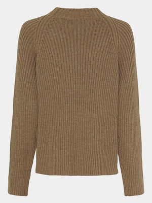 I SAY Tine Highneck Pullover Knitwear 102 Camel