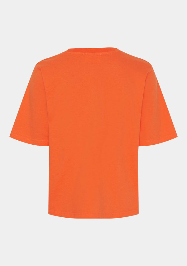 I SAY Tinni Basic T-Shirt T-Shirts 245 Warm Orange