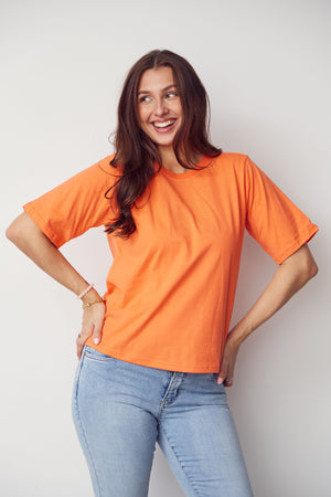 I SAY Tinni Basic T-Shirt T-Shirts 245 Warm Orange