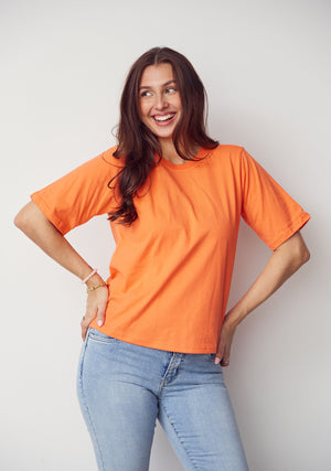 I SAY Tinni Basic T-Shirt T-Shirts 245 Warm Orange