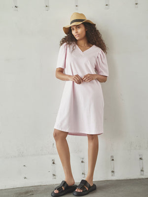 I SAY Tinni V-Neck Dress Dresses 516 Pink