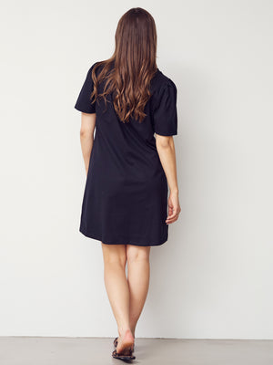 I SAY Tinni V-Neck Dress Dresses 900 Black