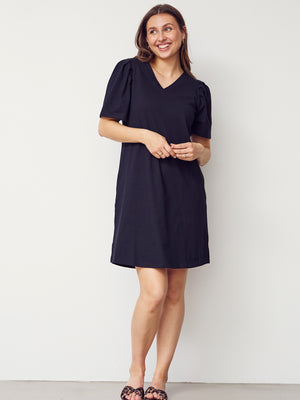 I SAY Tinni V-Neck Dress Dresses 900 Black