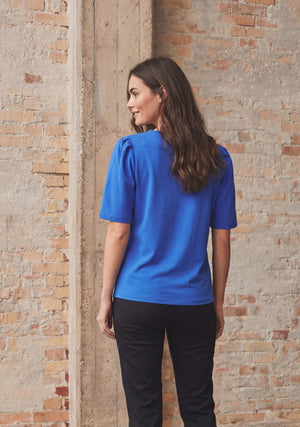I SAY Tinni V-Neck T-Shirt Basics 636 Jeans blue