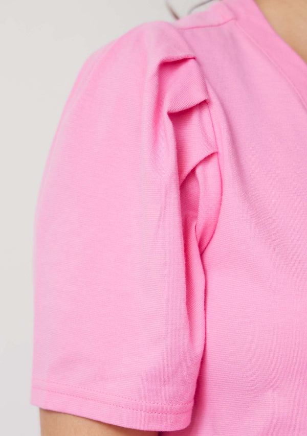 I SAY Tinni V-Neck T-Shirt T-Shirts 515 Hot pink